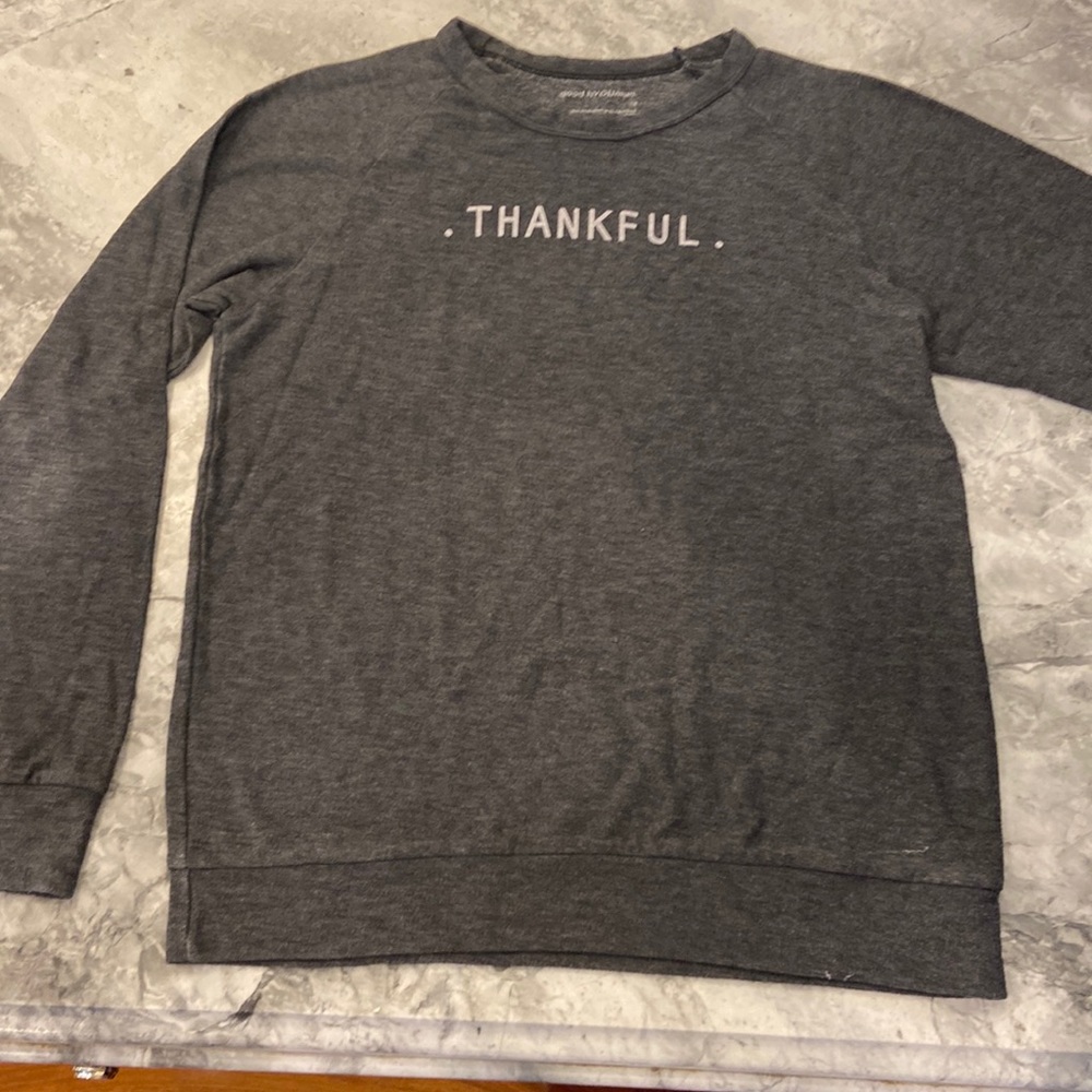 EUC good hYOUman super soft “thankful” sweatshirt